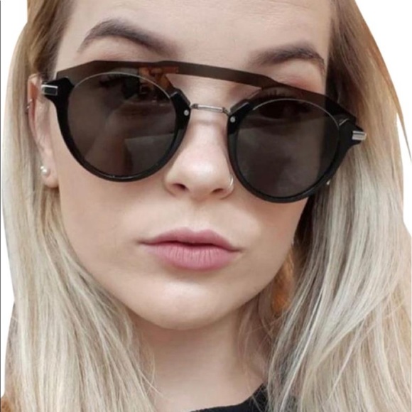 DIOR FUTURISTIC HAVANA MIRROR SUNGLASSES - Picture 14 of 16